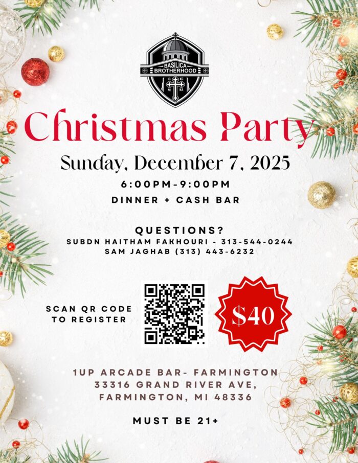 Basilica Brotherhood Christmas Party - December 7