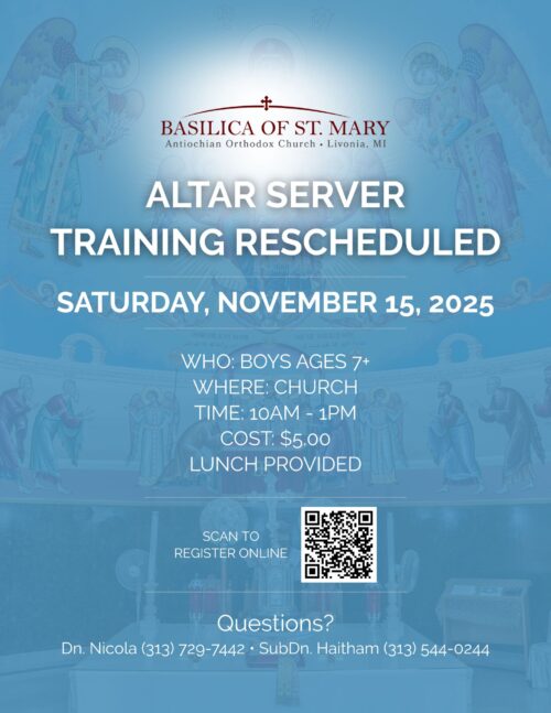 Altar Server Training