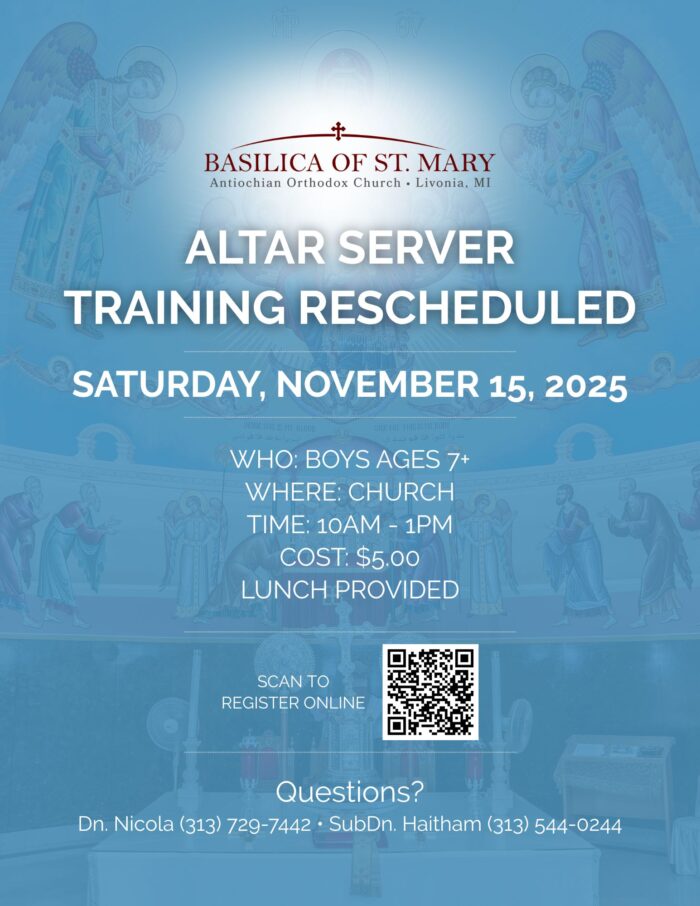 Altar Server Training