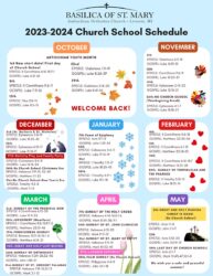 2023-2024 Church School Calendar